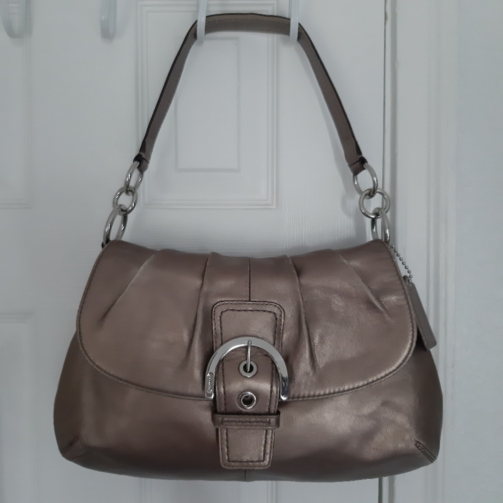 Coach Soho Leather Flap Purse Bag